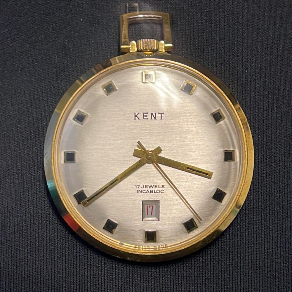 Gorgeous Kent pocket watch Swiss made 17 jewels